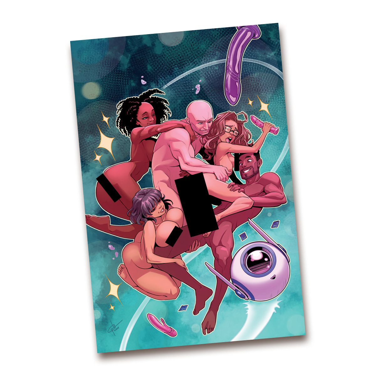 Money Shot #0 Black Bag Cover Print