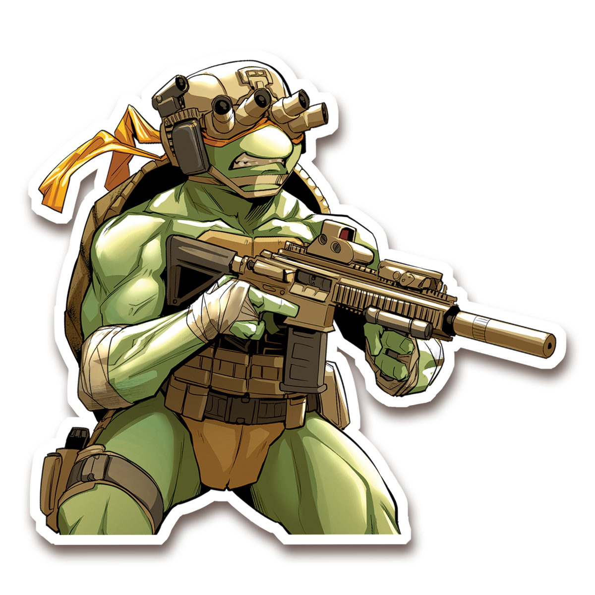 Cowabunga Sticker