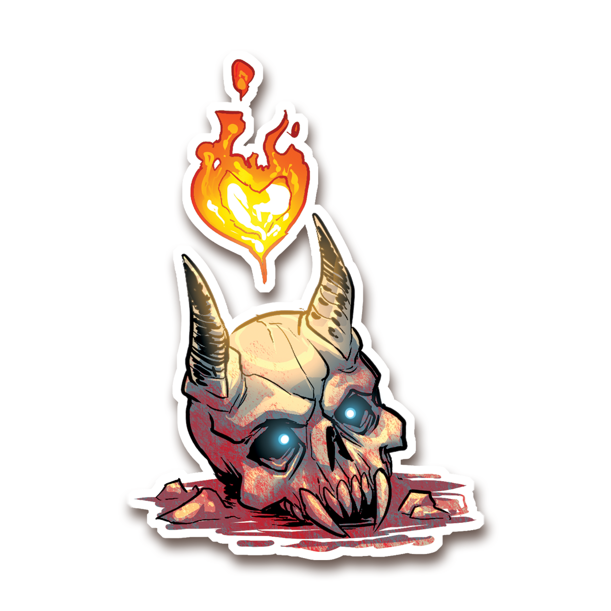 I Heart Demons Sticker